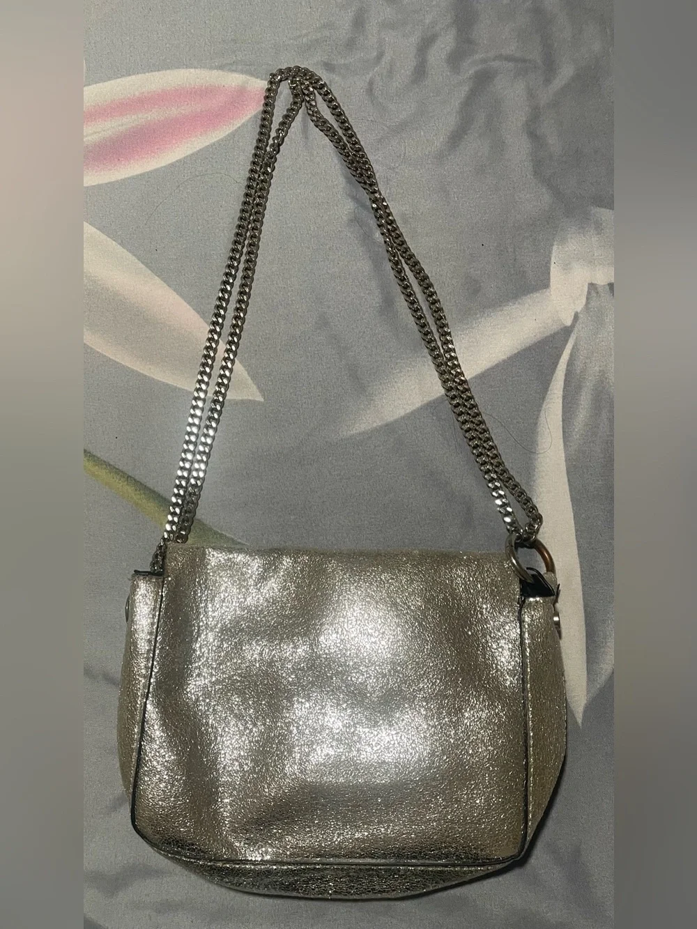 Zara shimmering silver
